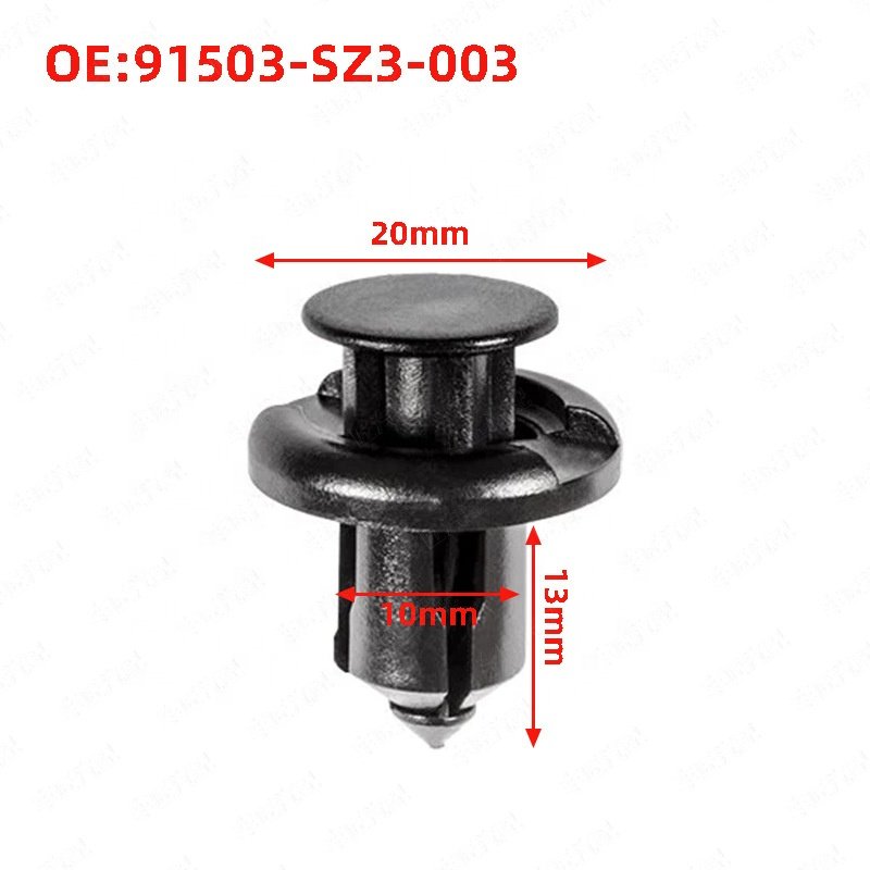 10mm Auto Vehicle Car Bumper Clips Retainer Fastener Rivet Door Panel Fender Liner for Honda 91503-SZ3-003