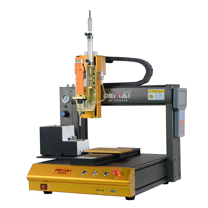 Automatic screw locking machine with automatic feeding screw system Blowing feeding screw driving robot