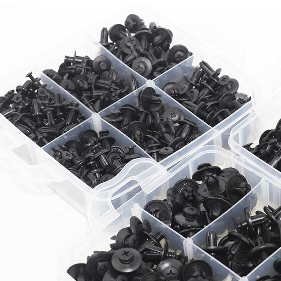 620 Pcs Plastic Auto Fasteners Kit Car Retainer Clips Regular Size Door Panel Trim Clip Auto Bumper Fender Buckle Car Rivets
