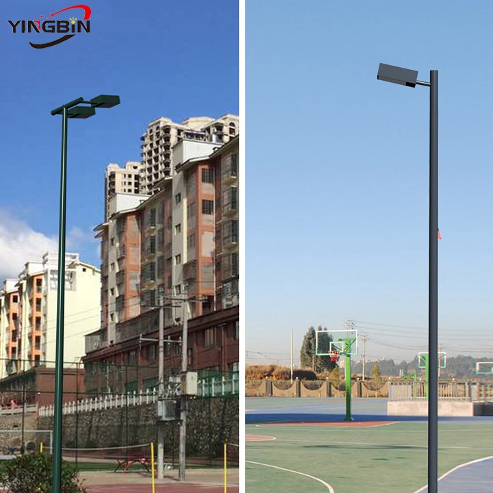 YINGBIN 25m 30m stadium light 50ft 60ft 65ft 70ft 80ft steel polygon galvanized high mast light