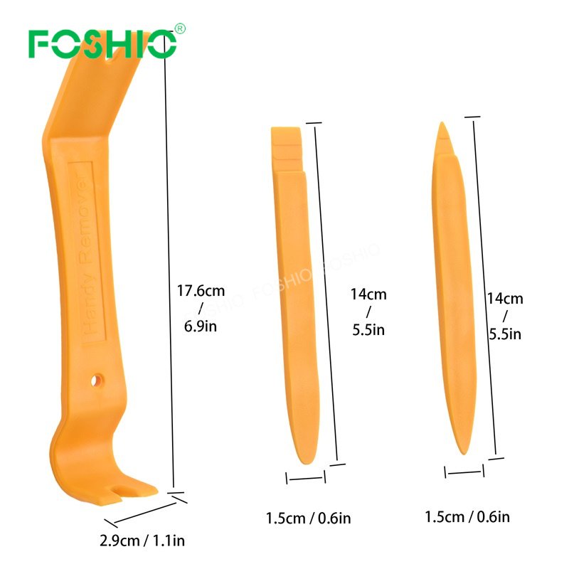 Foshio 6Pcs Professional Car Modification Trim Removal Tool Set