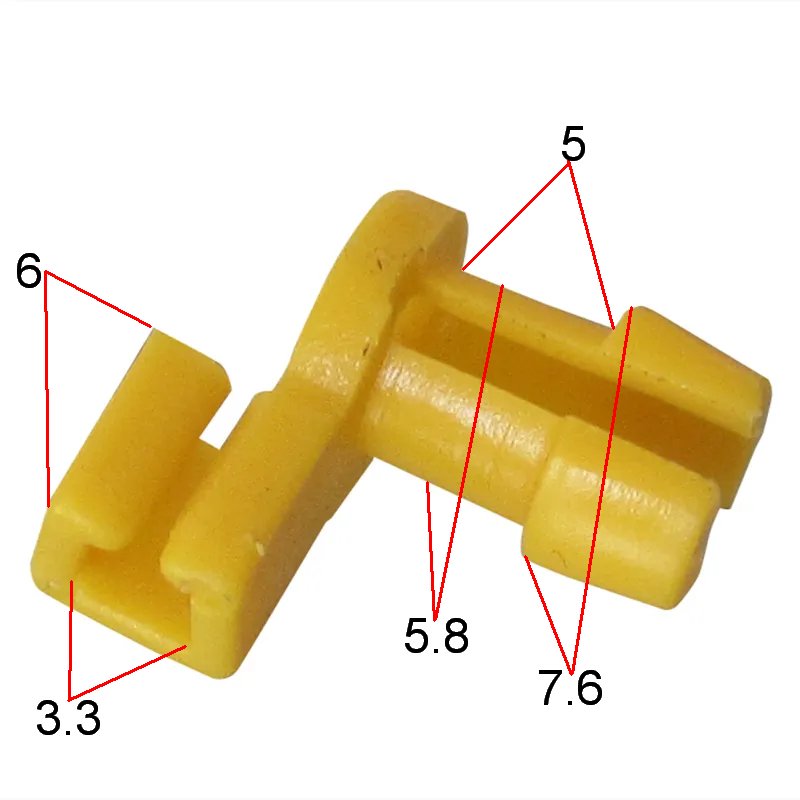 Car Door Clips Lock Rod Car Door Seal Sill Strip Clips Compatible With Select Models 6 Piece
