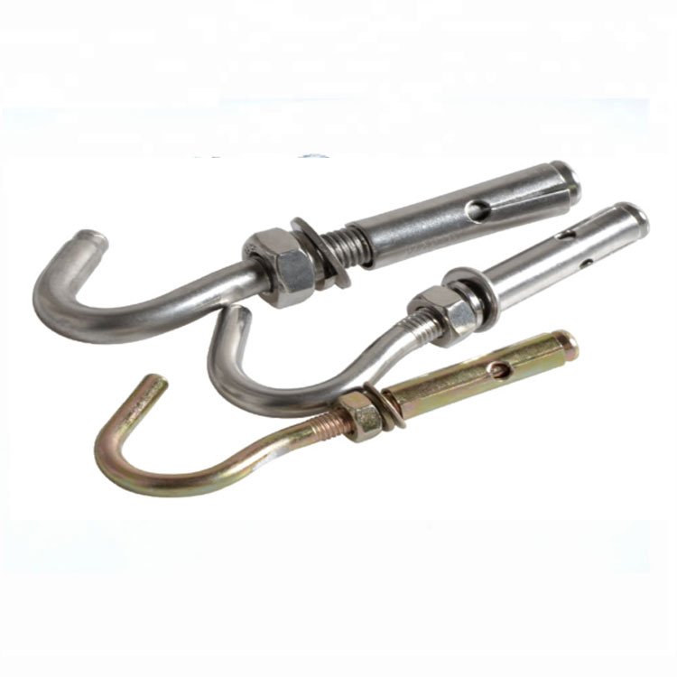 Distribute Fastener Sleeve Anchor M10 M12 Fasteners ZP With Eye Bolt , Yellow Zinc 10mm~60mm