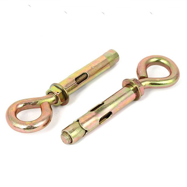 Distribute Fastener Sleeve Anchor M10 M12 Fasteners ZP With Eye Bolt , Yellow Zinc 10mm~60mm