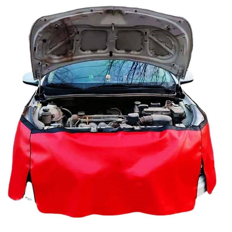 Custom Anti-oil Car Fender Covers PU Magnetic Auto Repair Protection Pad Side Dust Car Fender Cover With Magnetic
