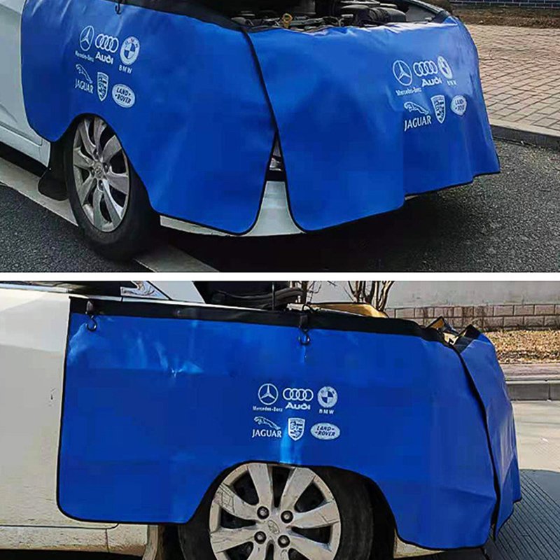 Custom Anti-oil Car Fender Covers PU Magnetic Auto Repair Protection Pad Side Dust Car Fender Cover With Magnetic