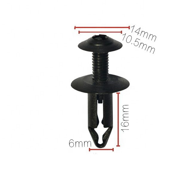 Automotive Parts Accessories Universal Auto Plastic Car Clips Fasteners for Bumper Body Retainer Trim Clip