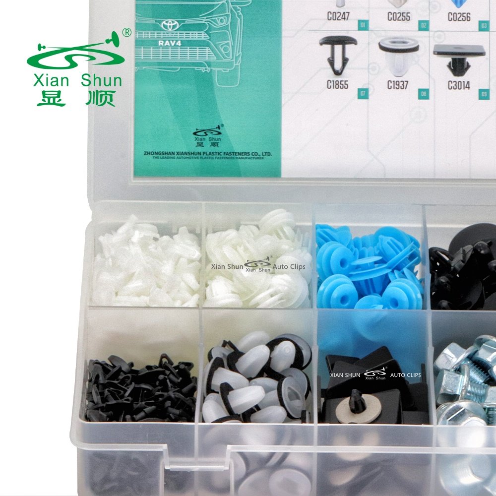 XianShun 650pcs Assortment Kits Car Fastener Clips for TOYOTA RAV4 2019 Universal Car Repair auto body clips