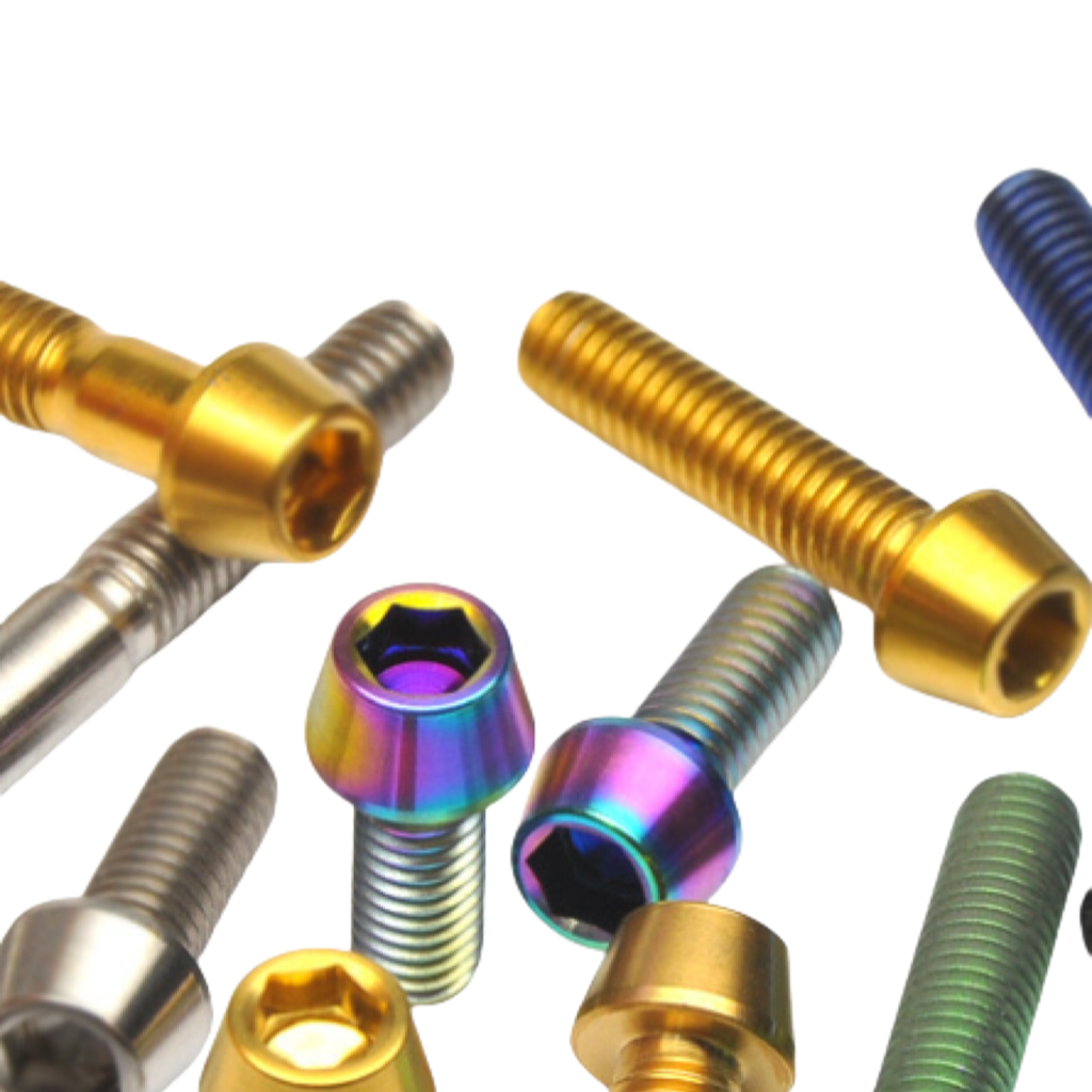 Din912 Gr5 Titanium Alloy Brake Rotor Tapered Cap Head Bolt for Titanium Bike Motorbike Auto Frame