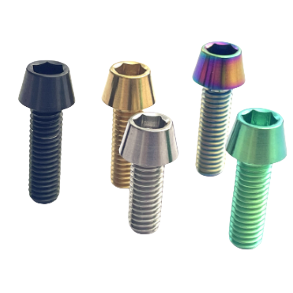 Din912 Gr5 Titanium Alloy Brake Rotor Tapered Cap Head Bolt for Titanium Bike Motorbike Auto Frame