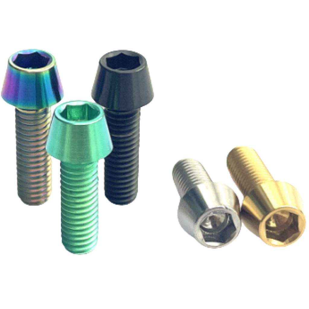 Din912 Gr5 Titanium Alloy Brake Rotor Tapered Cap Head Bolt for Titanium Bike Motorbike Auto Frame