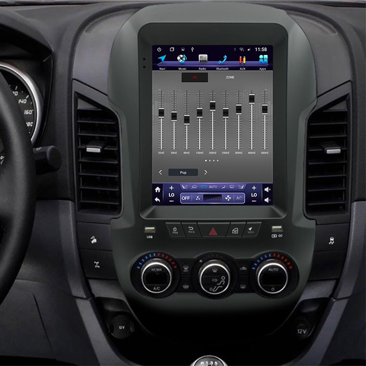 Android Car GPS Navigation for Ford Ranger F250 2011-2016 Vertical Screen Tesla Style Voice Control Car Stereo Radio
