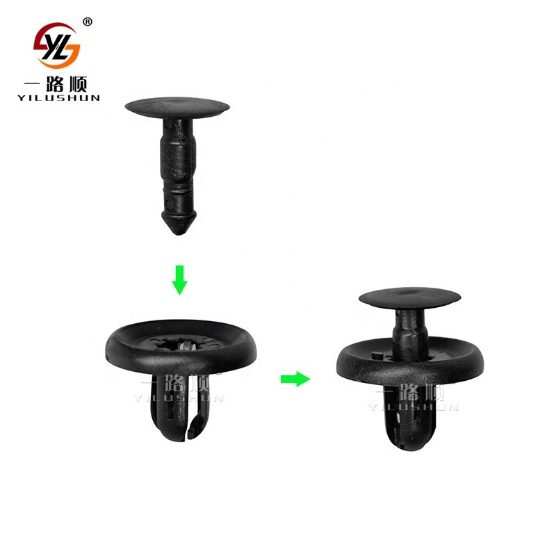 B23 Auto Fastener Push Car Bumper Clips Plastic Rivet Black PE Bag Automobile Plastic Fastener&bumper Shield Retainer OEM /ODM