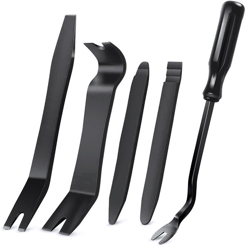 5pcs Auto Interior Door Panel Clip Fastener Removal Set Plastic Pry Tool Kit for Vehicle Dash Radio Audio Installer for Car Use