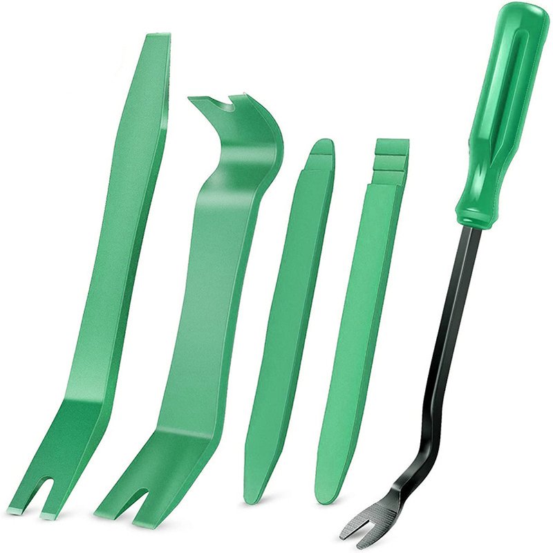 5pcs Auto Interior Door Panel Clip Fastener Removal Set Plastic Pry Tool Kit for Vehicle Dash Radio Audio Installer for Car Use