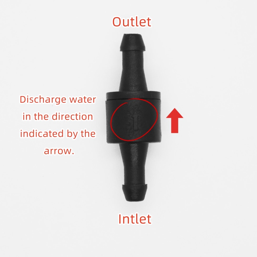 Manufacturing High Quality Non-Return Plastic One Way Valve Windshield Washer Water Stop Valve