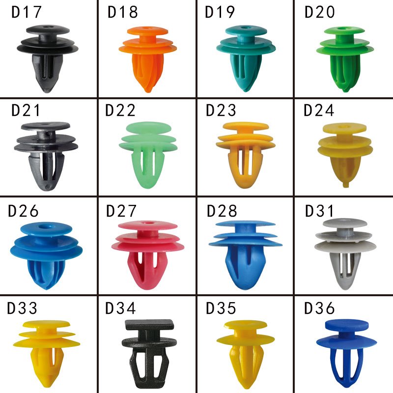 D662 China Manufacture Automotive Plastic Fasteners Door Panel Clips