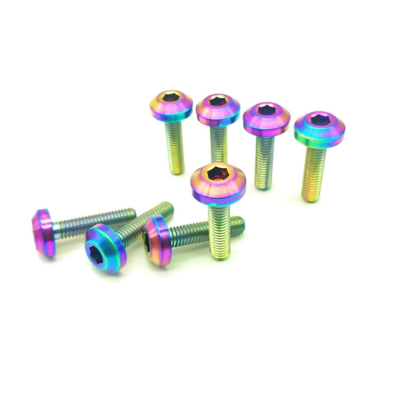 GR5 Colorful m6 m8 m10 racing car auto automobile automotive dress up Titanium disc head bolts hardware fasteners