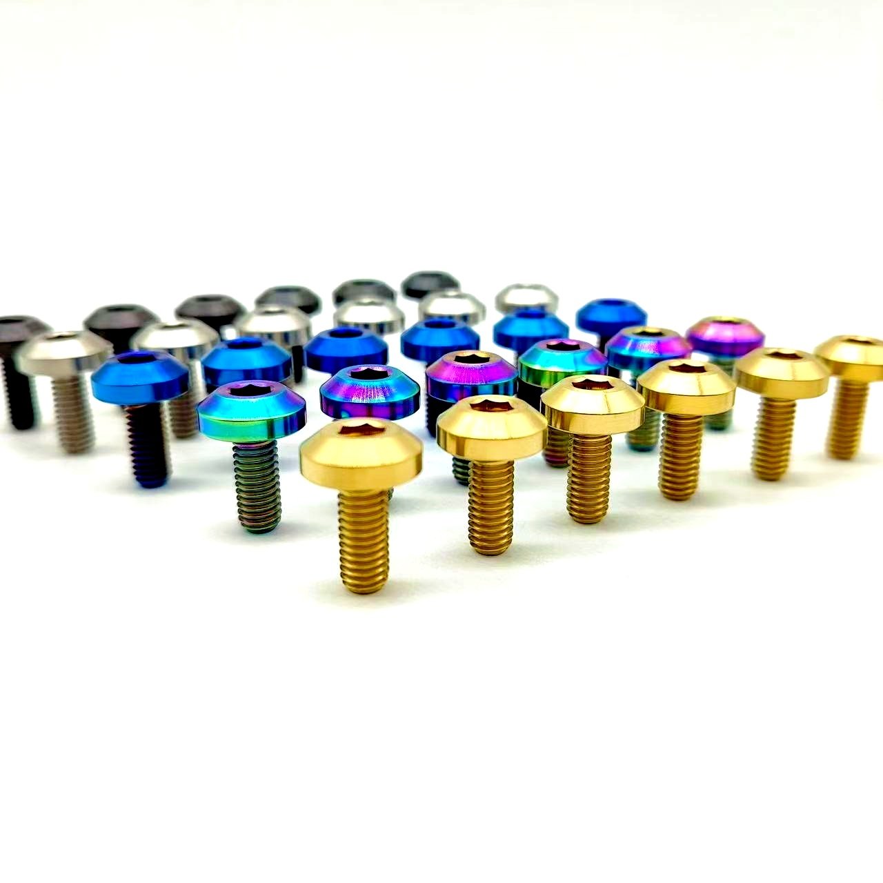 GR5 Colorful m6 m8 m10 racing car auto automobile automotive dress up Titanium disc head bolts hardware fasteners