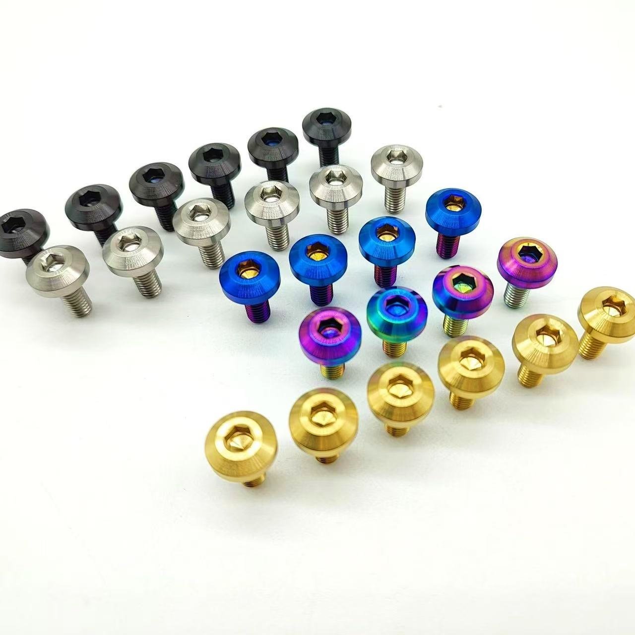 GR5 Colorful m6 m8 m10 racing car auto automobile automotive dress up Titanium disc head bolts hardware fasteners