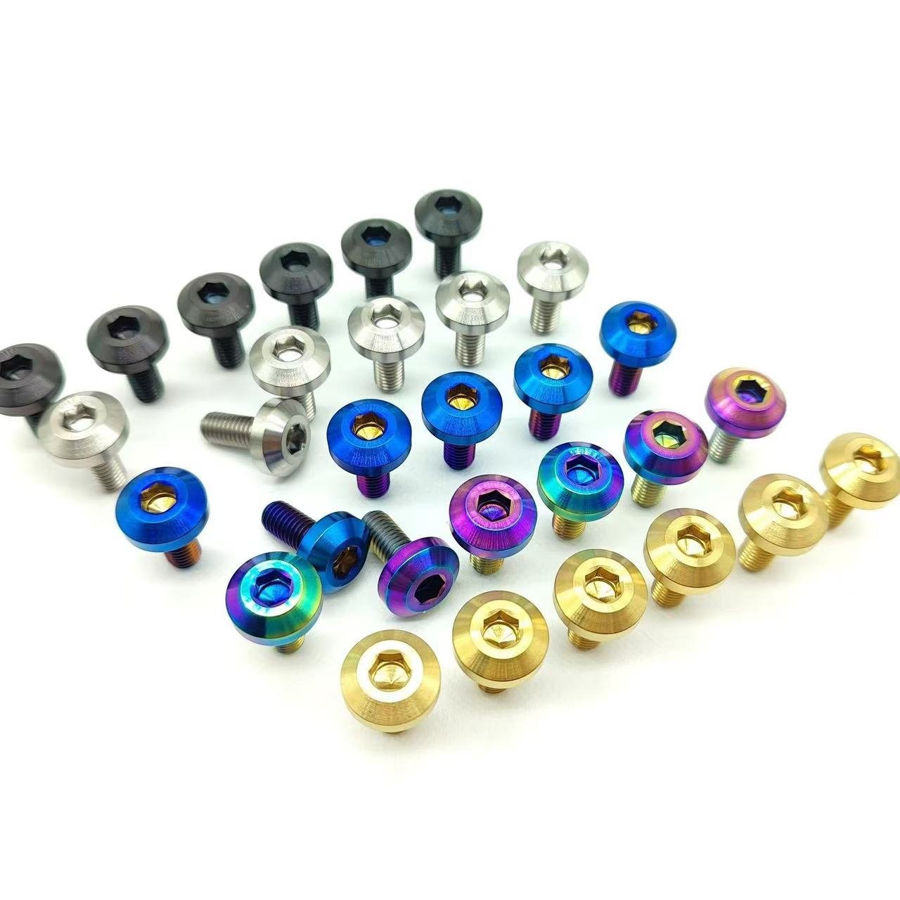 GR5 Colorful m6 m8 m10 racing car auto automobile automotive dress up Titanium disc head bolts hardware fasteners
