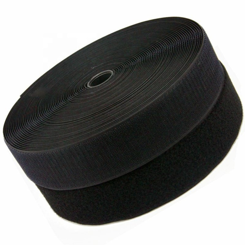 High Quality Colorful Custom Size Nylon Strap Bandage Auto Adjustable Tape Hook And Loop Band Fastener Roll