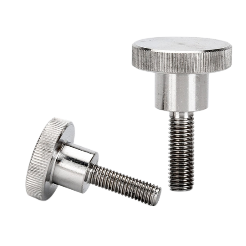Custom Stainless Steel Brass Aluminum Knurled Thumb Screw DIn 465 ShoulderThumb Screw Hardware Fastener With Factory Prices