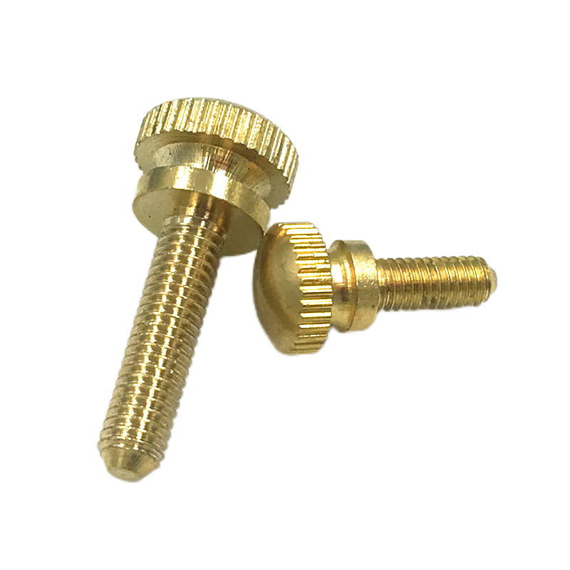 Custom Stainless Steel Brass Aluminum Knurled Thumb Screw DIn 465 ShoulderThumb Screw Hardware Fastener With Factory Prices
