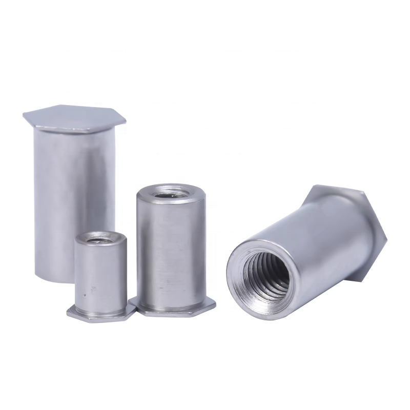 BSO4 Stainless Iron M3 M3.5 Hex Blind Rivet Threaded SELF CLINCHING STANDOFFS