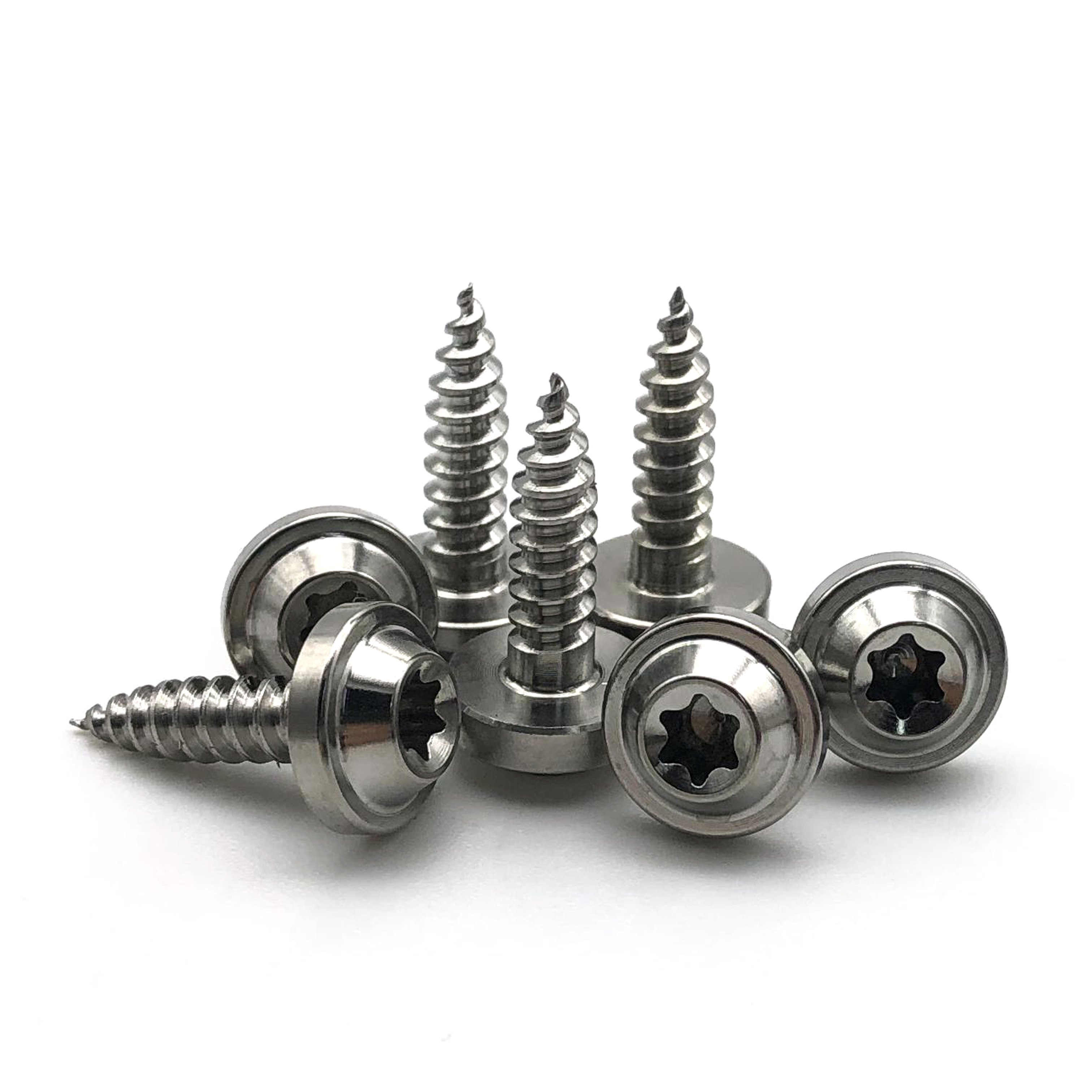 China Wholesale CNC Anodized Fasteners Titanium M3 M4 Hex Head Hexagon Socket Self Tapping Wood Screw