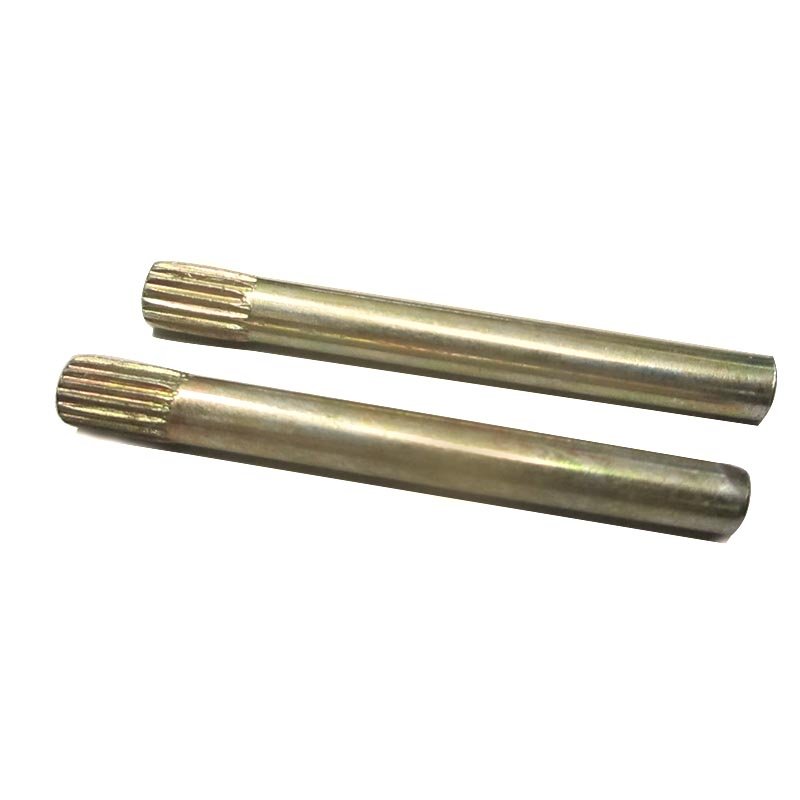 Ss304 Ss316 Aluminum Straight Dowel Pin Front Fork Connecting Rod Threaded Knurled Steel Metal Shaft Pin