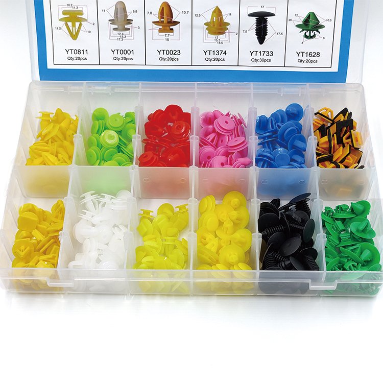 Car Plastic Automotive Push Retainer Door Panel Trim Clips & Auto Body Fasteners Assortment Fender Rivet Bumper Kit Set