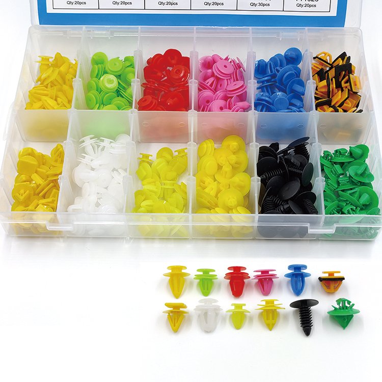 Car Plastic Automotive Push Retainer Door Panel Trim Clips & Auto Body Fasteners Assortment Fender Rivet Bumper Kit Set