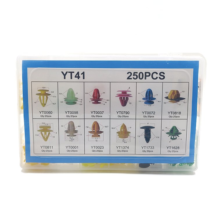 Car Plastic Automotive Push Retainer Door Panel Trim Clips & Auto Body Fasteners Assortment Fender Rivet Bumper Kit Set