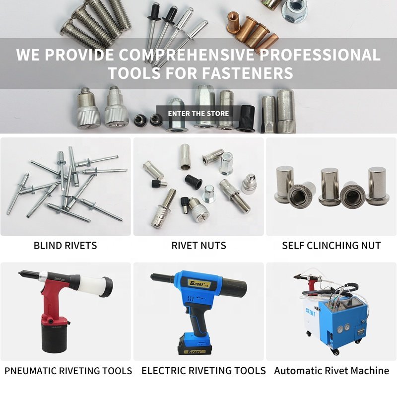 SZENT-410 Automatic Lithium Battery Nut Gun Portable Electric Riveting Nut Professional Heavy Duty Hand Tool M3-m10