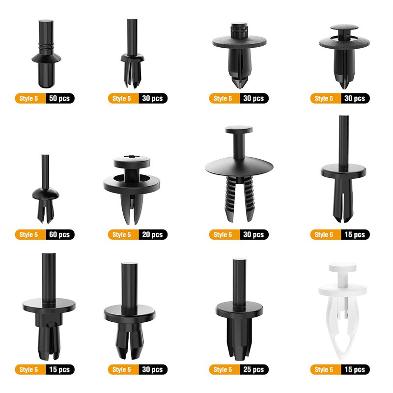 380Pcs Car Plastic Automotive Push Retainer Door Panel Trim Clips Kit Auto Body Fasteners Assortment Fender Rivet Bumper Set