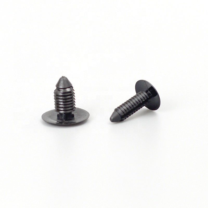 push-in rivet black plastic nylon push rivets fastener self locking rivets access barbed push fasteners
