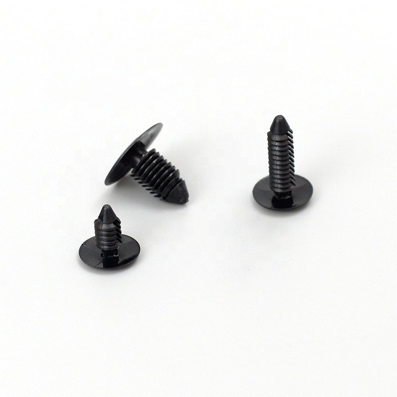 push-in rivet black plastic nylon push rivets fastener self locking rivets access barbed push fasteners
