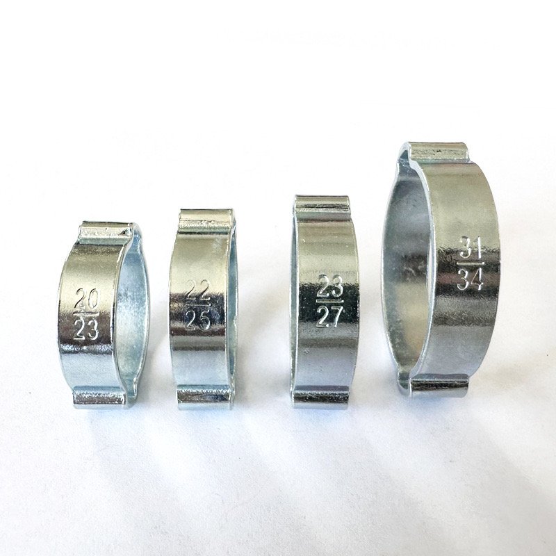 Stainless Steel Fastener 2 Ear Hose Clamp Double Ear Clamp for Pipe Use