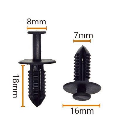 Stock wholesale QGC-A024 automotive plastic rivets 1000pcs/bag 20bag/carton B.en.z B.M.W car retainer clips