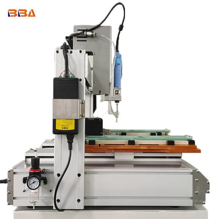 BBA Desktop Pick & Place Type Feeding Single Head Dual Rail Robotic Screw Fastening Machine