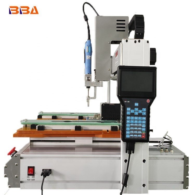 BBA Desktop Pick & Place Type Feeding Single Head Dual Rail Robotic Screw Fastening Machine