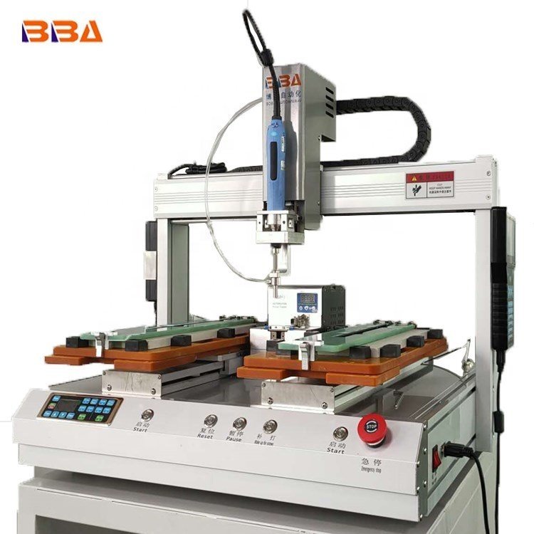 BBA Desktop Pick & Place Type Feeding Single Head Dual Rail Robotic Screw Fastening Machine