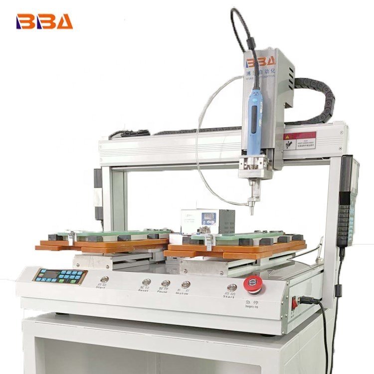BBA Desktop Pick & Place Type Feeding Single Head Dual Rail Robotic Screw Fastening Machine