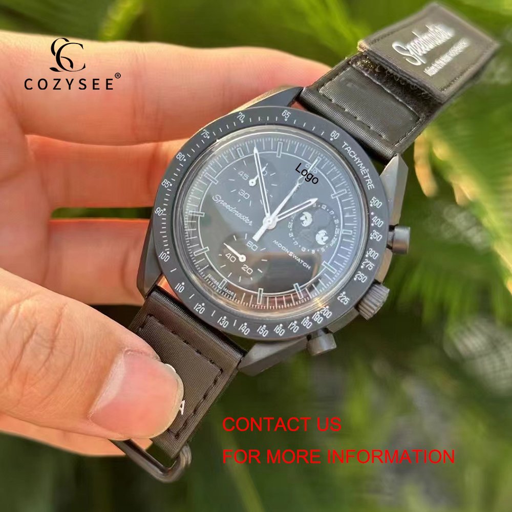 Light luxury brand watch 2024 new hot OMGxSwatchs quartz men's 42mm watch Bionic ceramic business watch