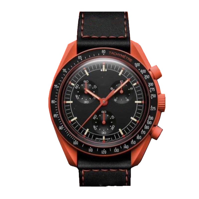 Light luxury brand watch 2024 new hot OMGxSwatchs quartz men's 42mm watch Bionic ceramic business watch