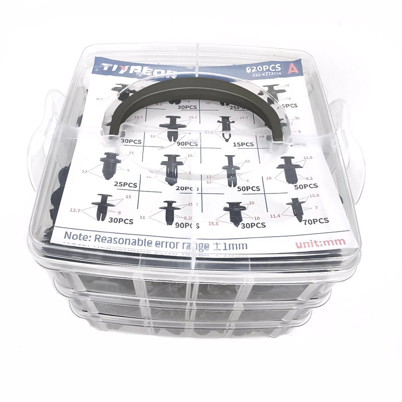 620Pcs Car Push Retainer Clips and Auto Fasteners Assortment Car Clips Rivet Bumper Kit