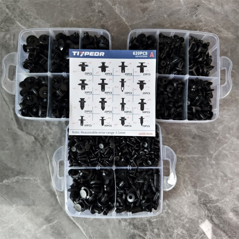 620Pcs Car Push Retainer Clips and Auto Fasteners Assortment Car Clips Rivet Bumper Kit