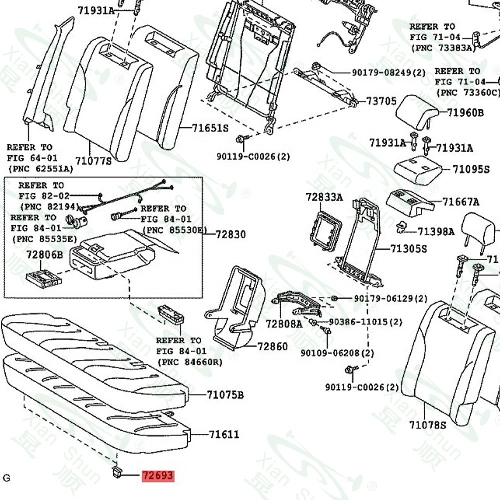 Manufacturer Best Nylon Plastic Seat Cushion Pad Hook Clip Rear Seat Backseat Plastic Retainer for Auto Fasteners