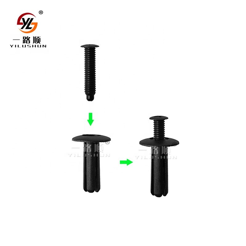 C26 500Pcs/Bag car bumper leaf panel inner lining fender fasteners clips 7MM HOLE